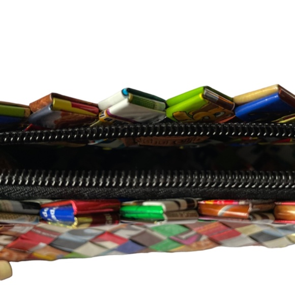 Nahui Ollin | Women's Candy Wrapper Clutch - Picture 9 of 15